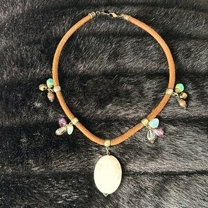 Lenny and Eva leather cord necklace